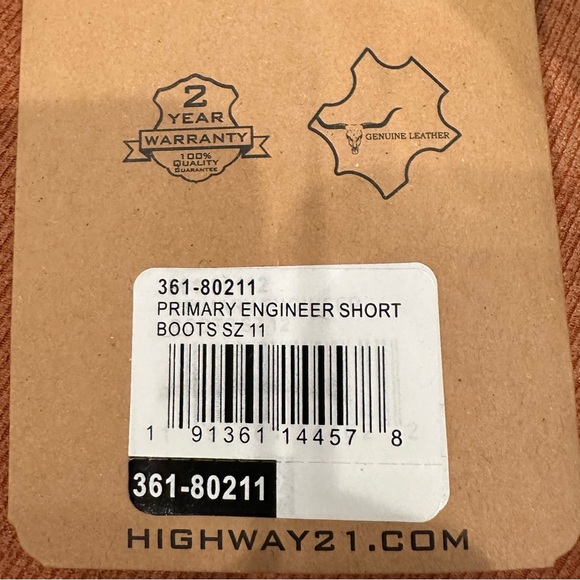 Highway 21 primary engineer short boot men’s. - Picture 8 of 8